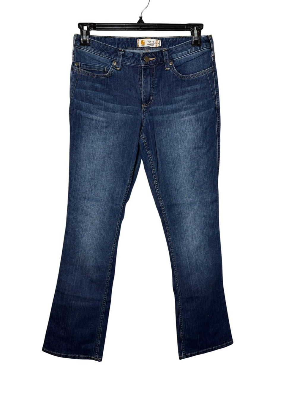 Carhartt Women’s Slim Fit Boot Cut Jeans Size 8 Regular Medium Wash